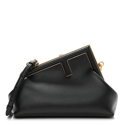 Fendi Shiny Nappa Small Fendi First Black 1 of 10