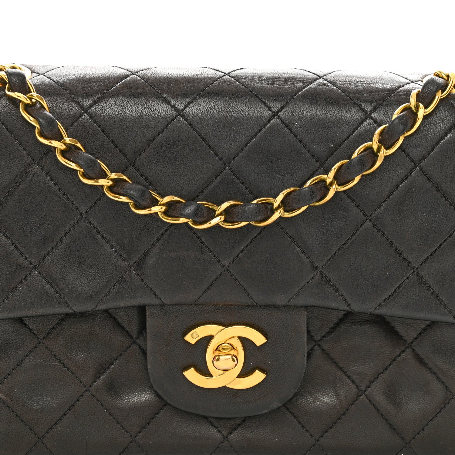 Chanel Lambskin Quilted Small Double Flap Dark Brown 5 of 14