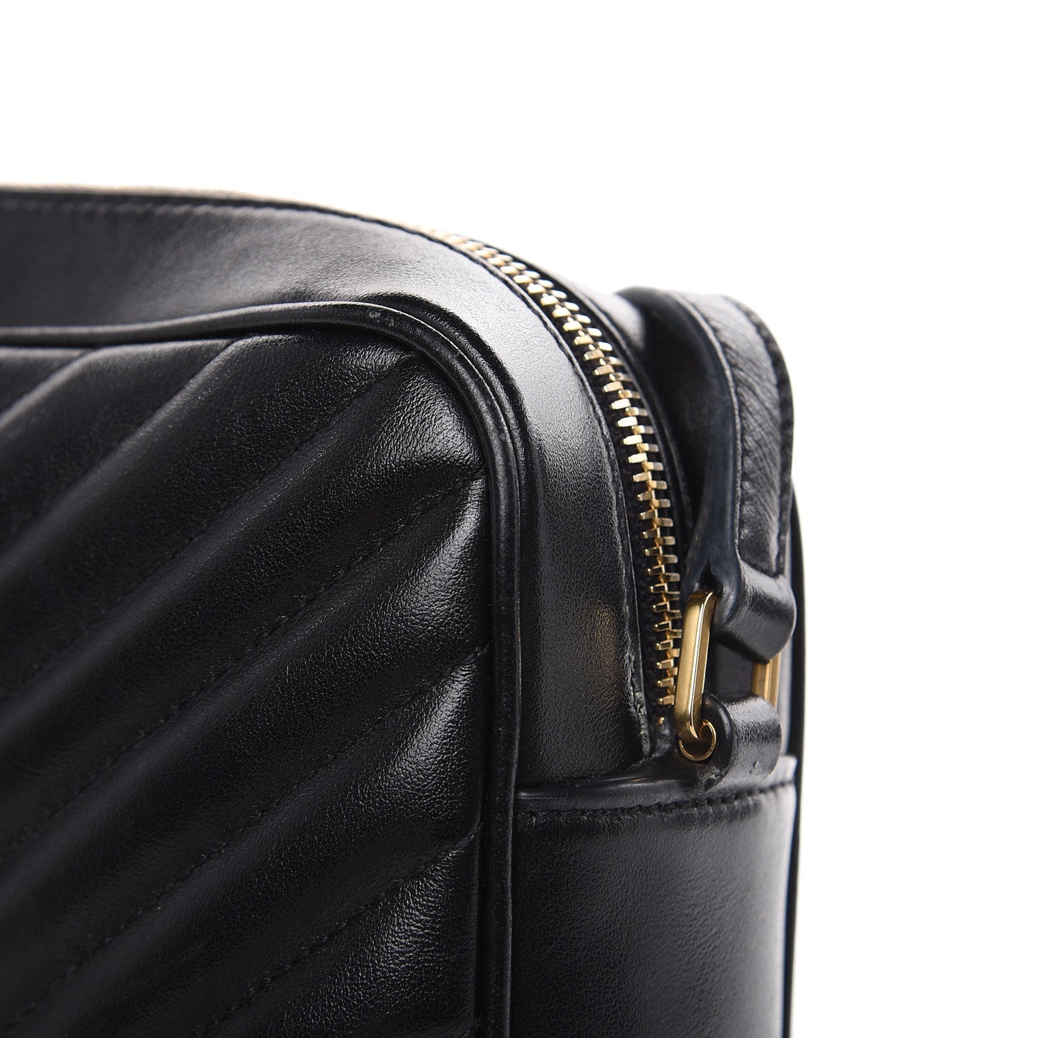 Saint Laurent Calfskin Matelasse Monogram Lou Camera Bag Black 13 of 14