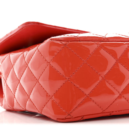 Chanel Patent Calfskin Quilted Valentine Charms Medium Single Flap Red 9 of 10