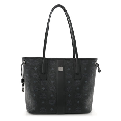 MCM Visetos Small Liz Reversible Shopper Tote Black 1 of 15