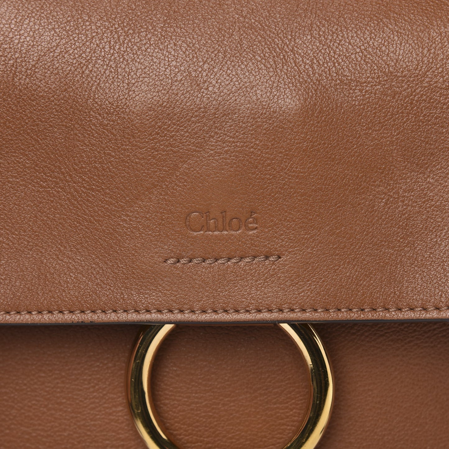 Calfskin Mini Faye Day Shoulder Bag Tan