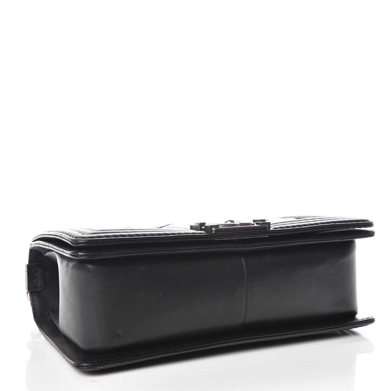 Chanel Calfskin Double Stitch Medium Boy Flap Black 4 of 10
