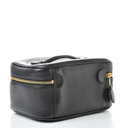 Chanel Caviar Vanity Cosmetic Case Black 3 of 13