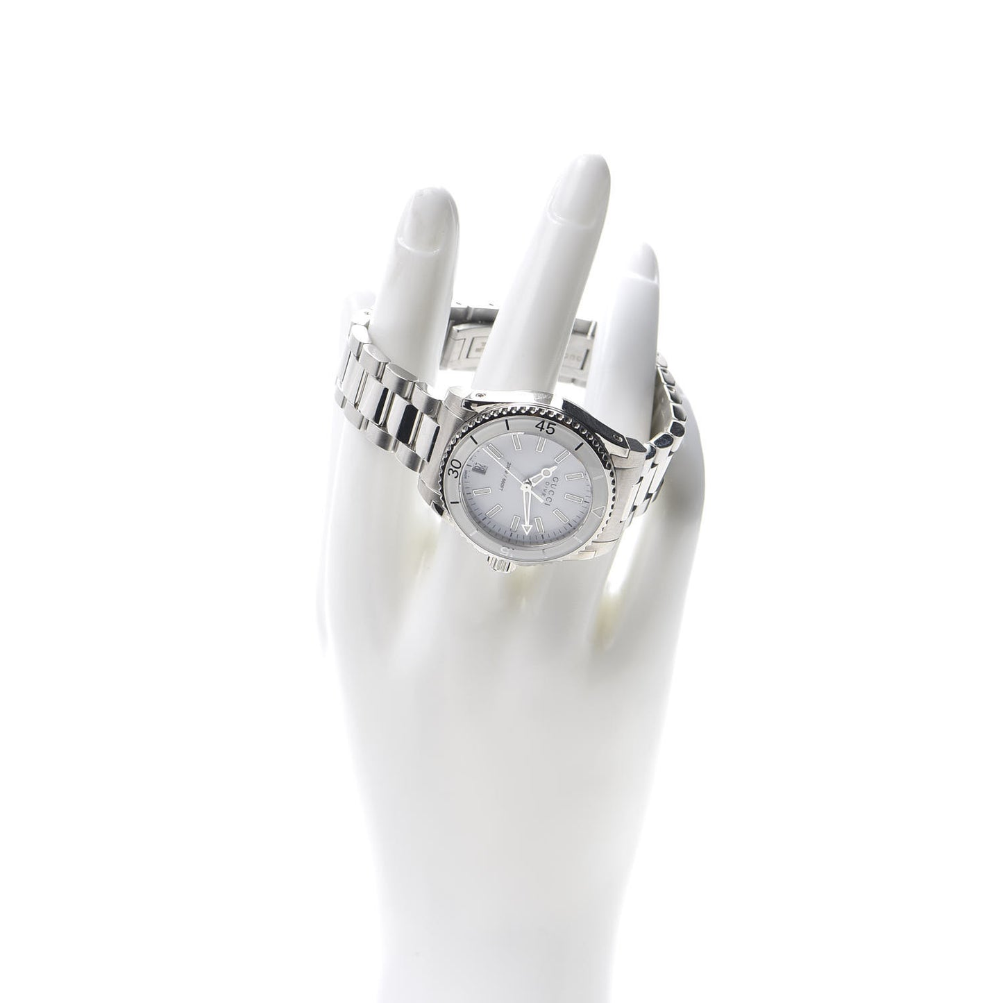 Stainless Steel 32mm Dive Quartz Watch White