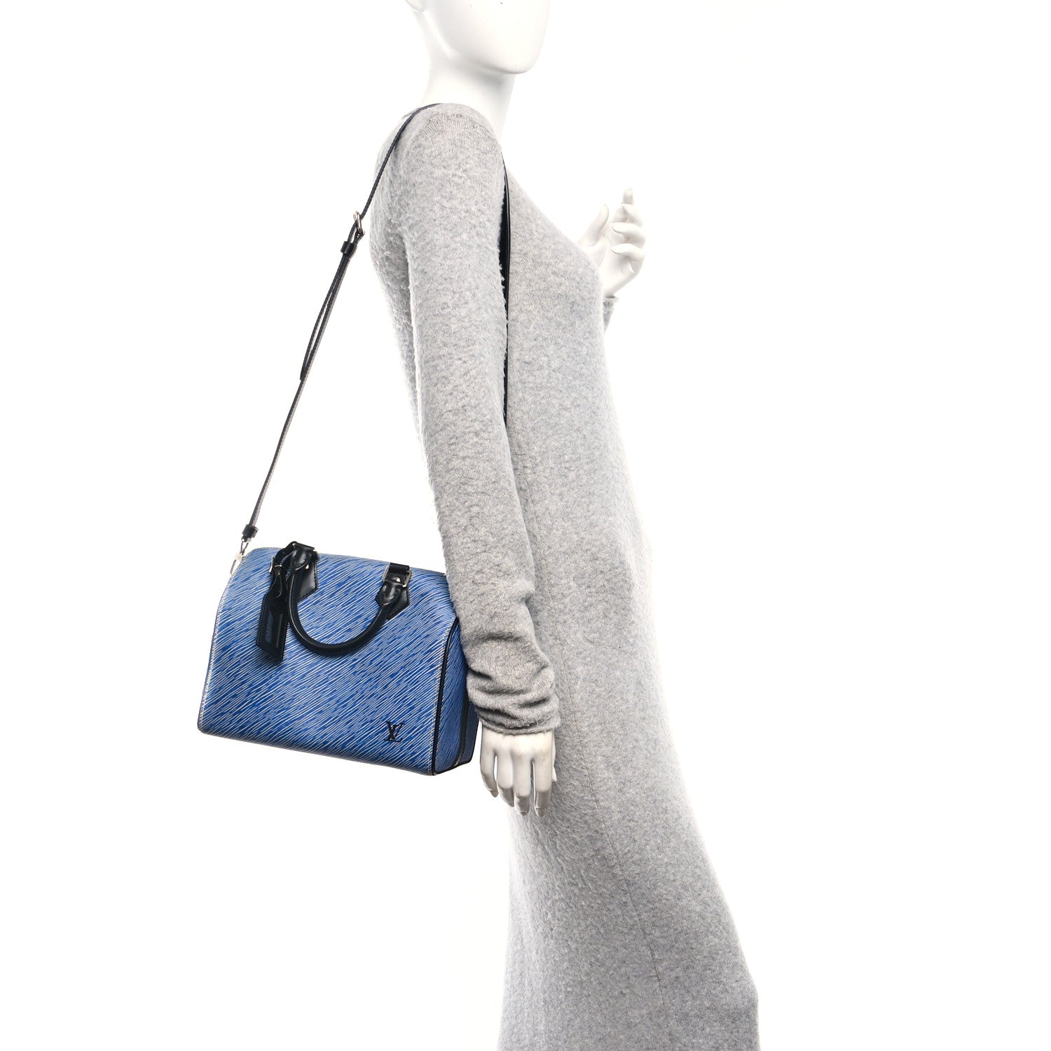 Louis Vuitton Epi Speedy Bandouliere 25 Denim Light 2 of 9