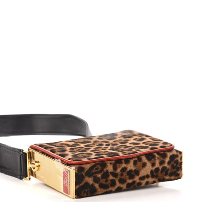 Christian Louboutin Pony Hair Leopard Print Medium Carrie Shoulder Bag Luxor 4 of 10