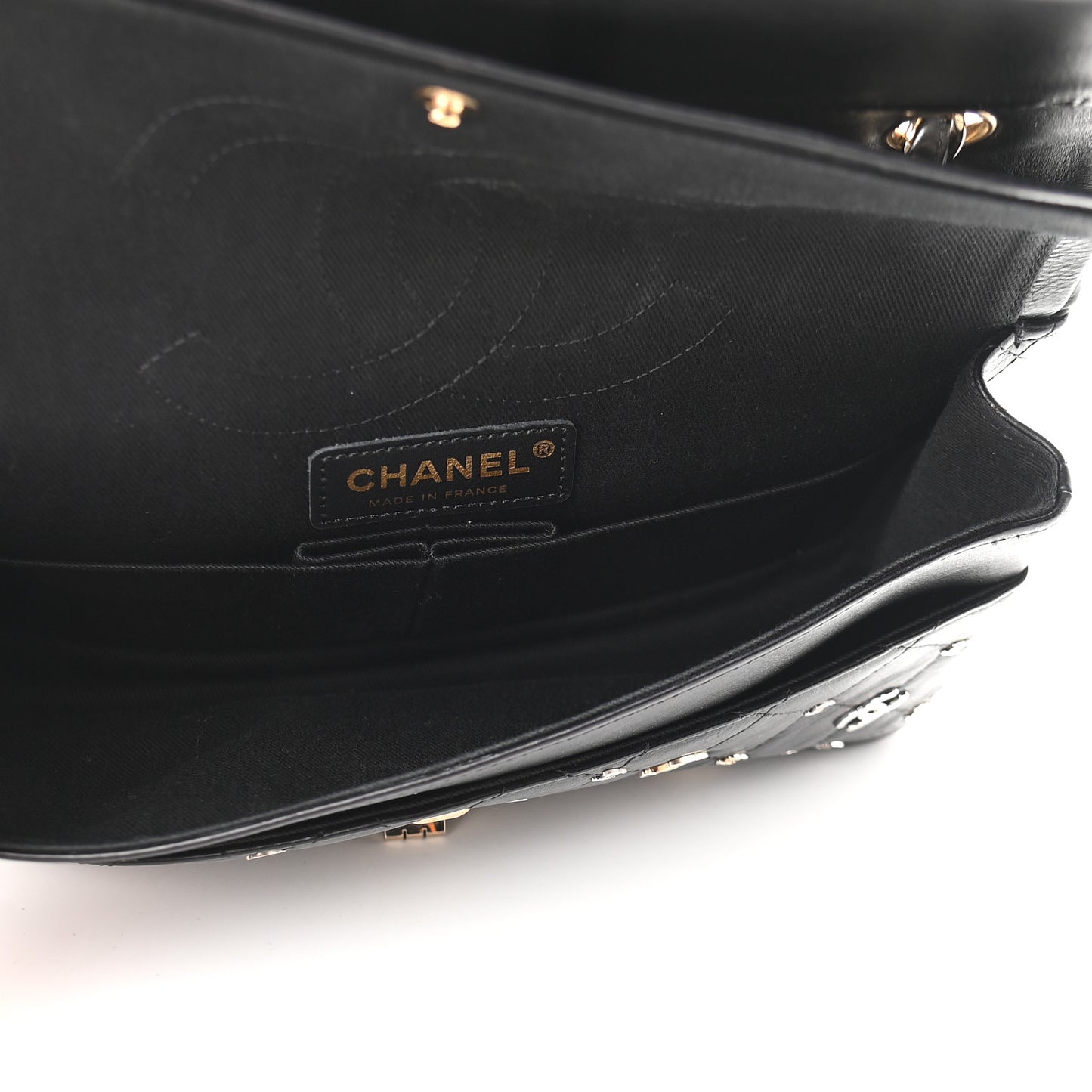 Calfskin CC Punk 2.55 Reissue 225 Flap Black
