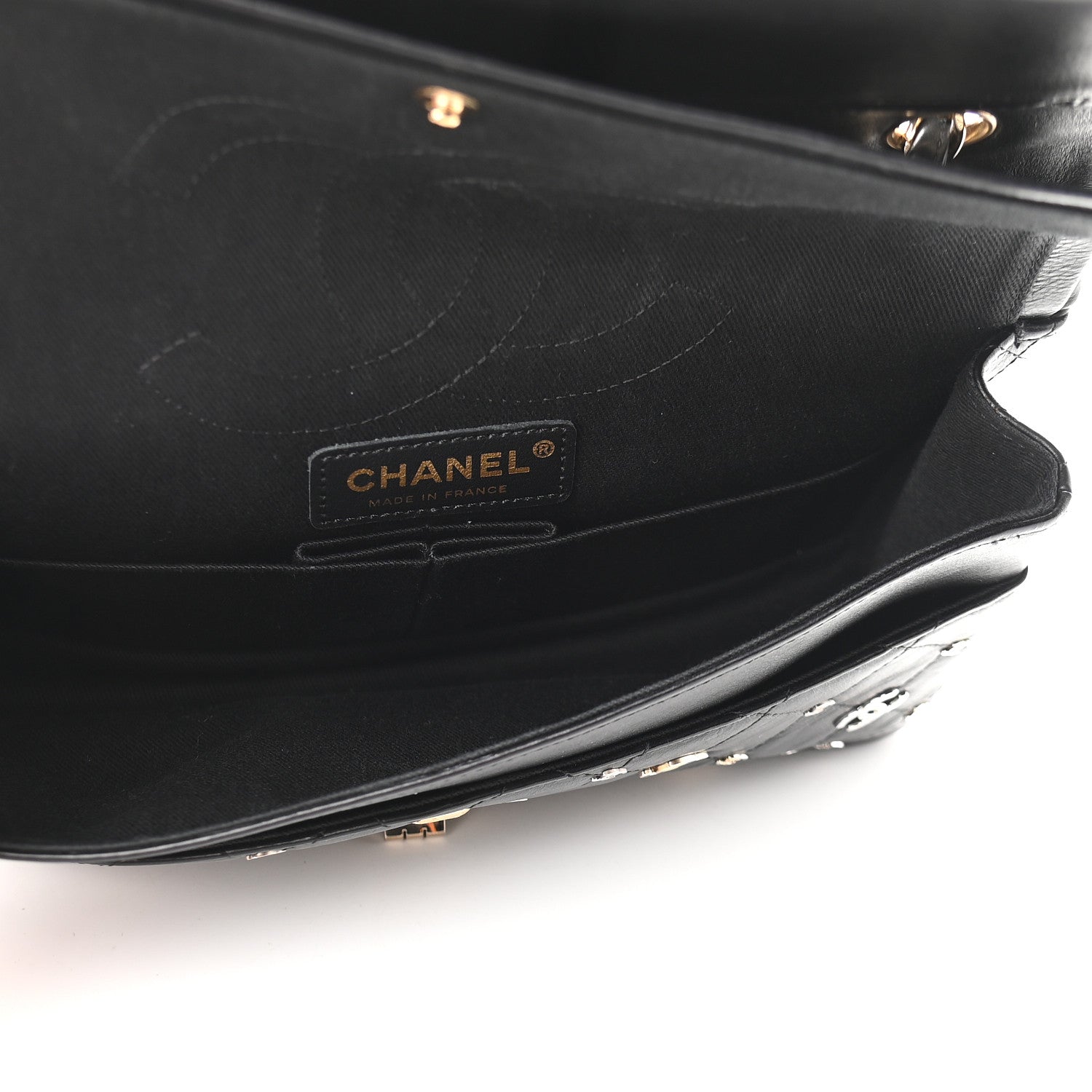 Chanel Calfskin CC Punk 2.55 Reissue 225 Flap Black 4 of 9