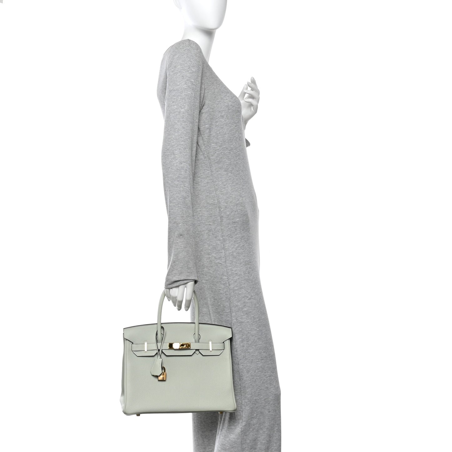 Togo Birkin 30 Gris Neve