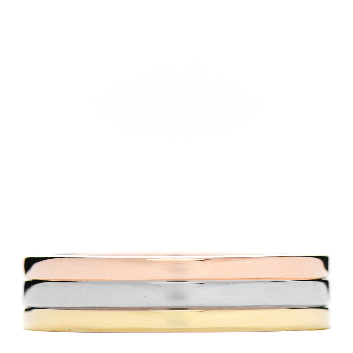 18K Pink White Yellow Gold 4.8mm Vendome Louis Cartier Wedding Band Ring 51 5.75
