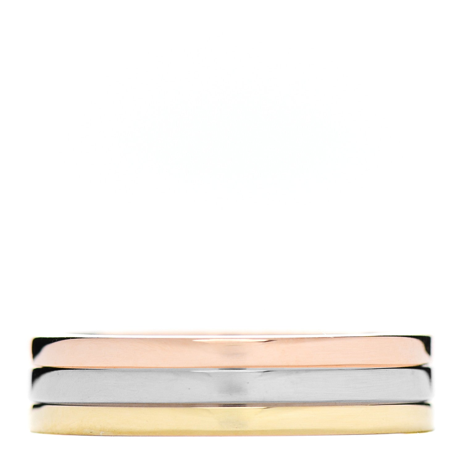 Cartier 18K Pink White Yellow Gold 4.8mm Vendome Louis Cartier Wedding Band Ring 51 5.75 3 of 4