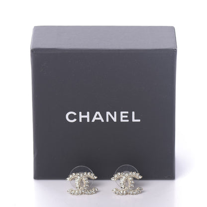 Chanel Strass Crystal Dazzling Wheat CC Earrings Gold 5 of 5
