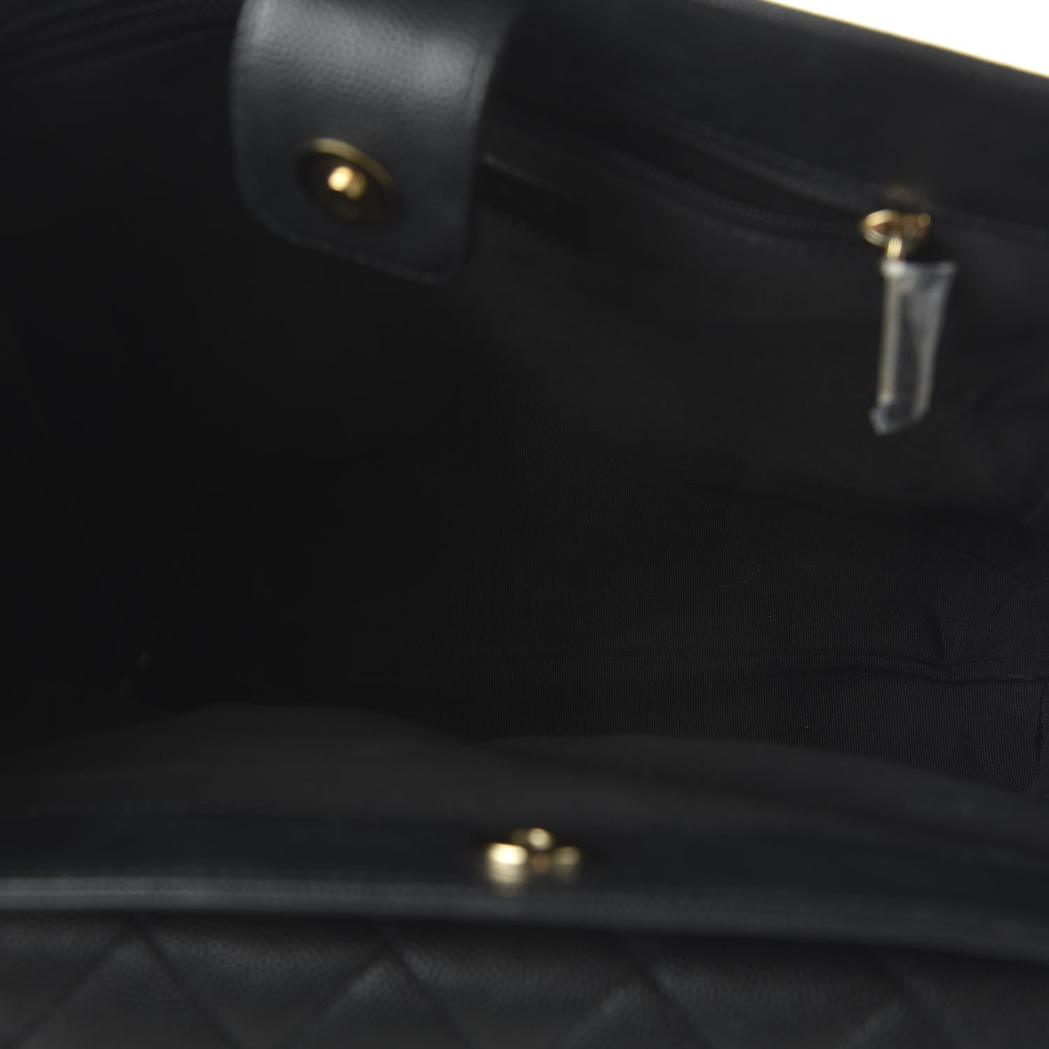 Chanel Caviar Quilted In Out Flap Shopping Tote Black 5 of 11
