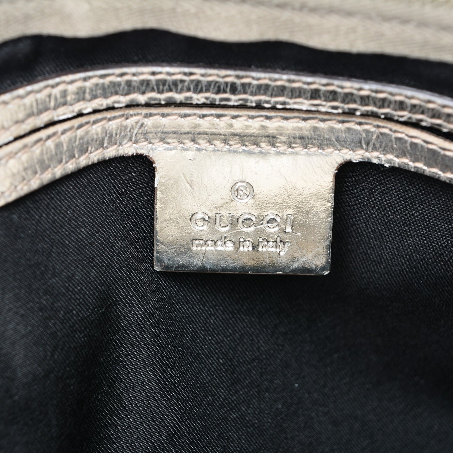 GG Plus Monogram Medium Joy Boston White