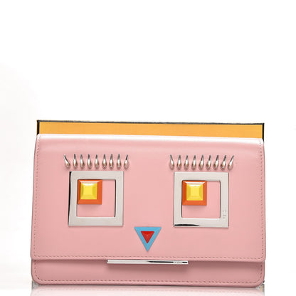 Fendi Vitello Century Hypnoteyes Tube Wallet On Chain Bubblegum 11 of 11
