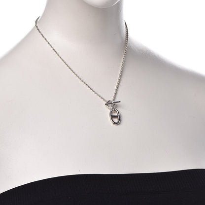 Hermes Sterling Silver Amulette Chaine d'Ancre Necklace 2 of 5