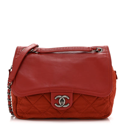 Chanel Iridescent Calfskin Medium In the Mix Flap Red 1 of 10