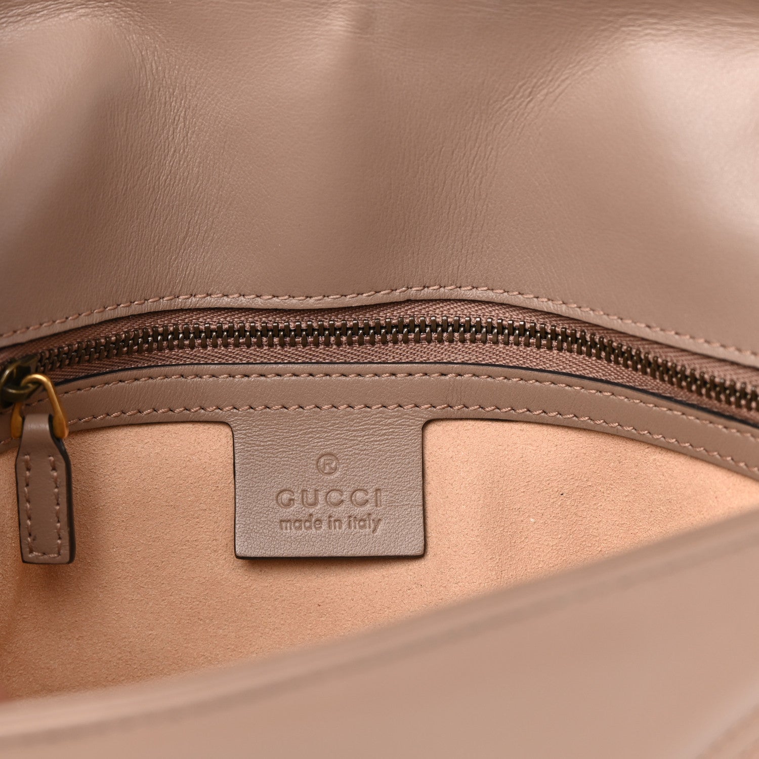 Gucci Calfskin Matelasse Small GG Marmont Shoulder Bag Porcelain Rose 6 of 10