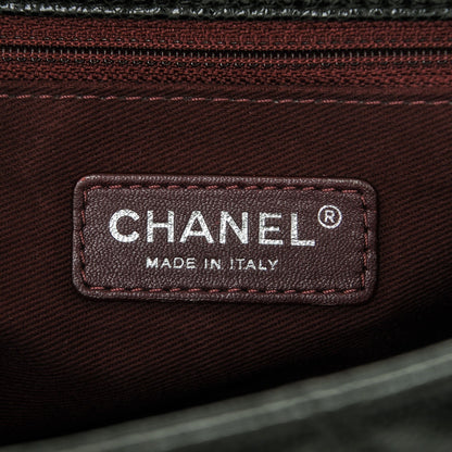 Chanel Crumpled Grained Calfskin Jumbo CC Crave Flap Black 6 of 7
