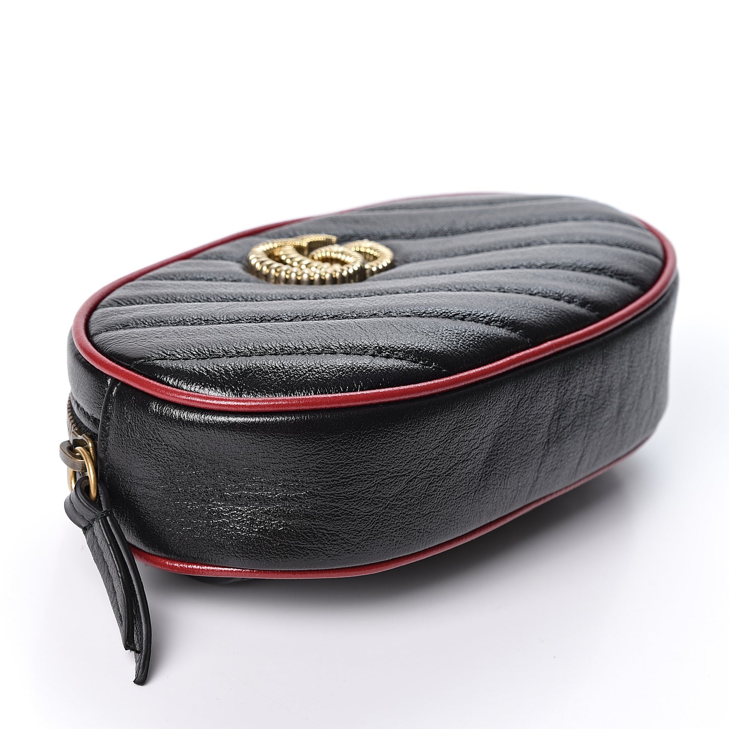 Calfskin Matelasse GG Marmont Belt Bag 95 38 Black