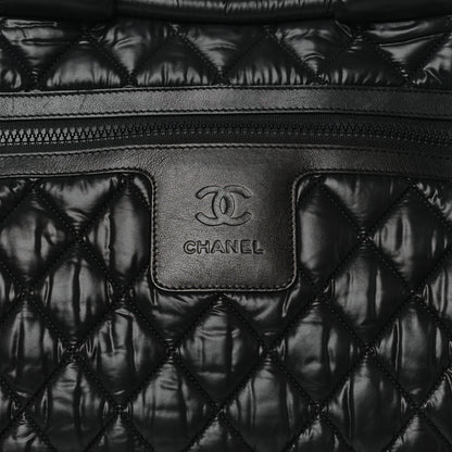 Chanel Nylon Coco Cocoon Bowler Black 8 of 11