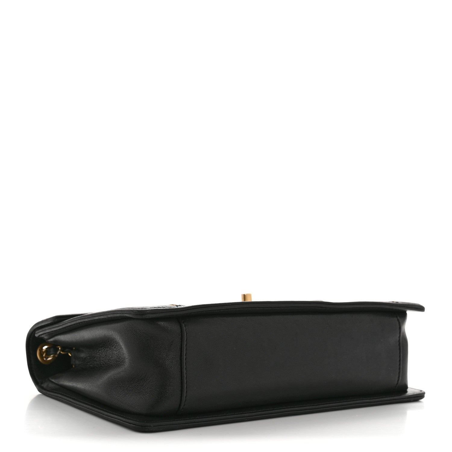 Chanel Lambskin Reversed Chevron Quilted Flap Black 5 of 15