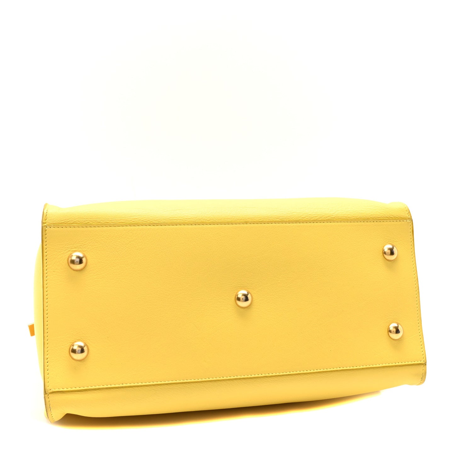 Calfskin Small Classic Y Cabas Yellow