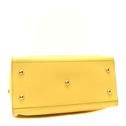 Saint Laurent Calfskin Small Classic Y Cabas Yellow 4 of 10