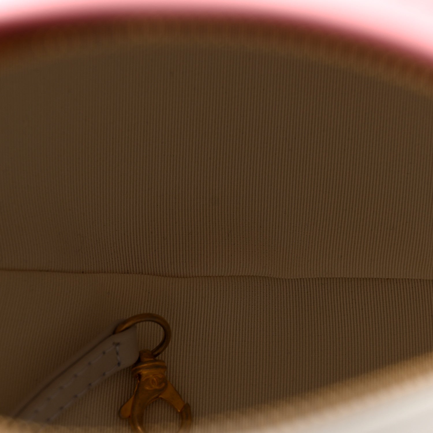 Chanel Calfskin Coco Beach Ball Bag White Pink 5 of 10