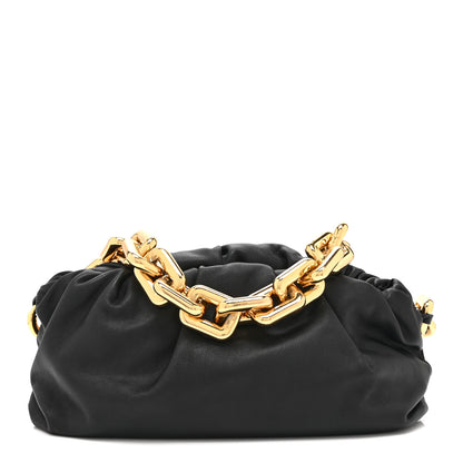 Bottega Veneta Calfskin The Pouch Chain Black 1 of 11