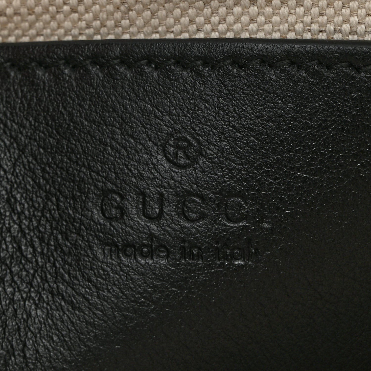 Gucci Calfskin GG Matelasse Shoulder Bag Black Natural 6 of 10
