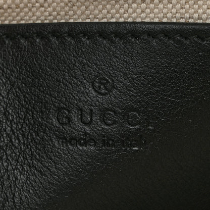 Gucci Calfskin GG Matelasse Shoulder Bag Black Natural 6 of 10