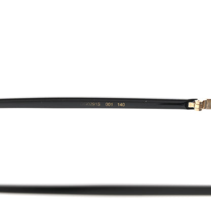 Gucci Metal Rimless Square Sunglasses GG0291S Black Gold 7 of 7