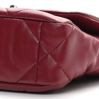 Chanel Goatskin Quilted Medium Chanel 19 Flap Dark Red 10 of 10