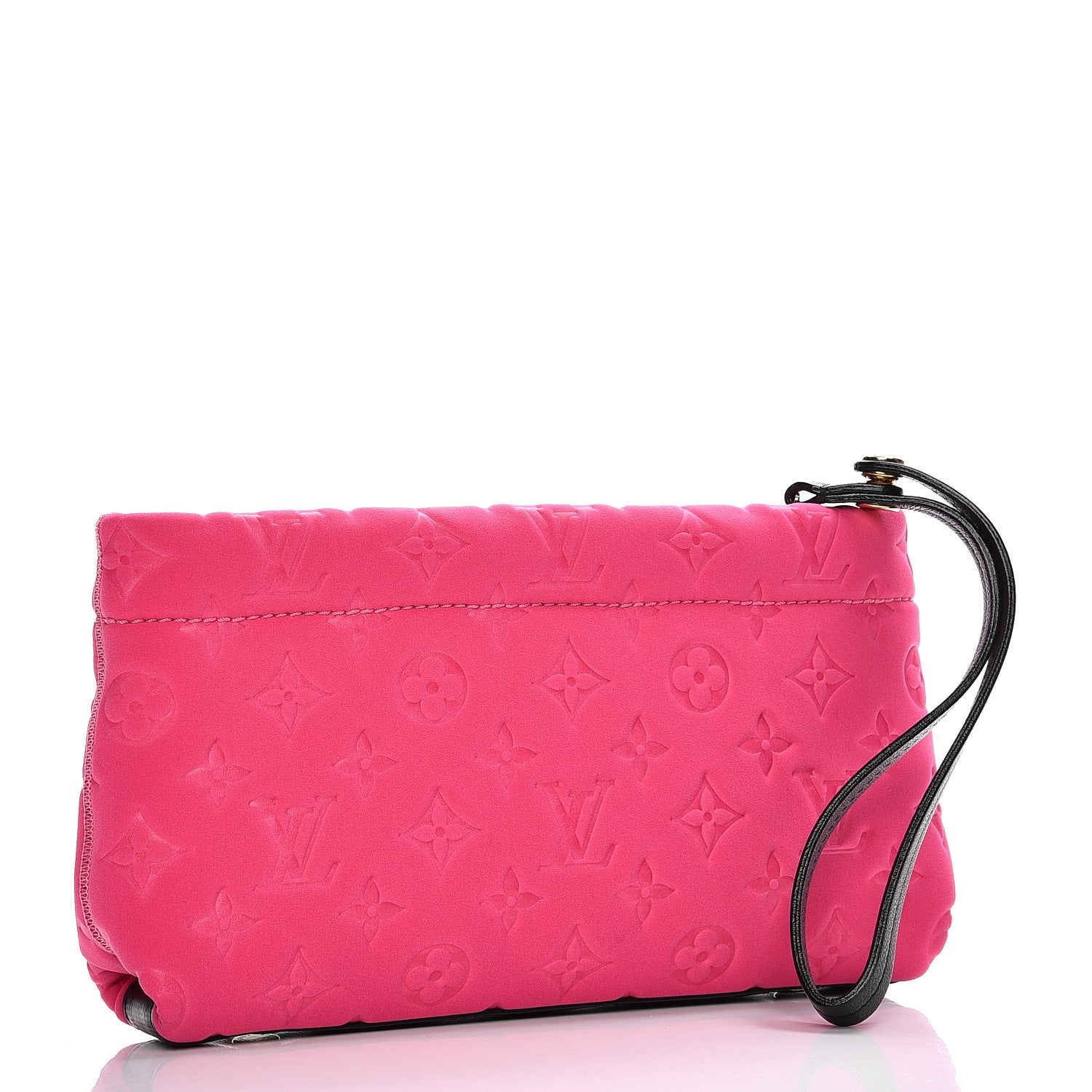 Louis Vuitton Monogram Scuba Clutch Pochette Fuchsia 3 of 7