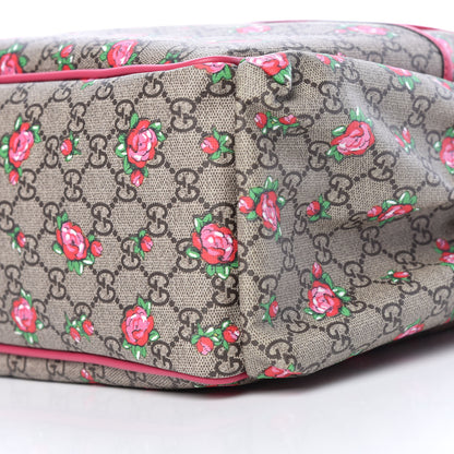 Gucci GG Supreme Monogram Rose Bud Diaper Bag Pink 9 of 10