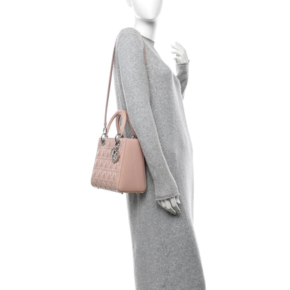 Christian Dior Patent Cannage Medium Lady Dior Rose Clair 3 of 11