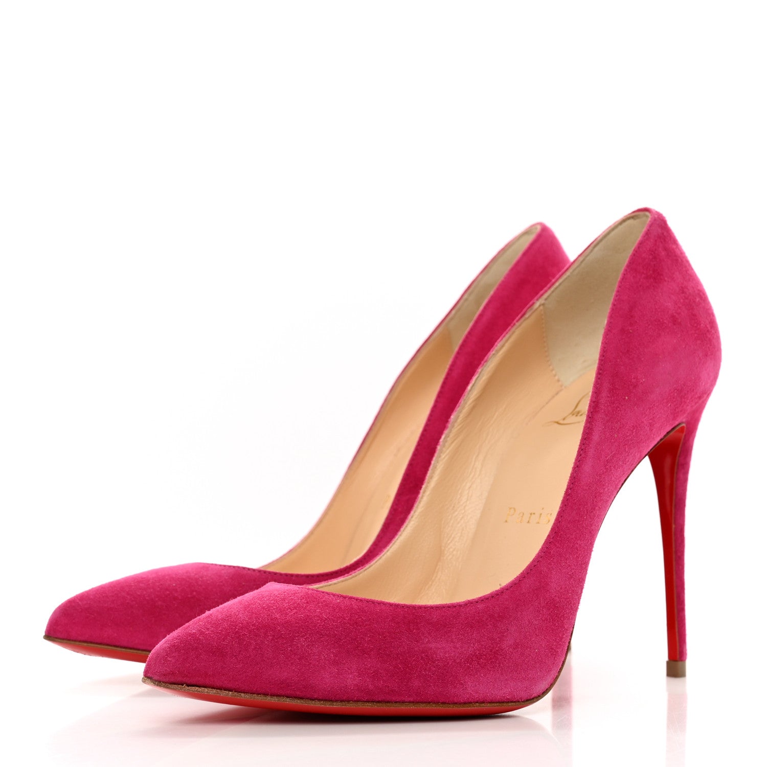 Christian Louboutin Suede Decoltish 100 Pumps 36.5 Pink 1 of 7