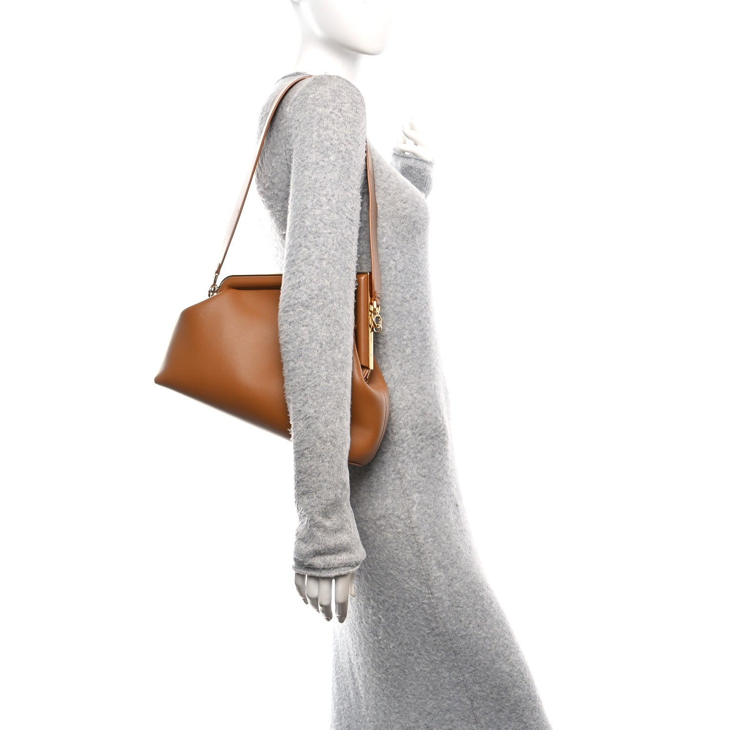 Fendi Shiny Nappa Medium Fendi First Caramello 2 of 10