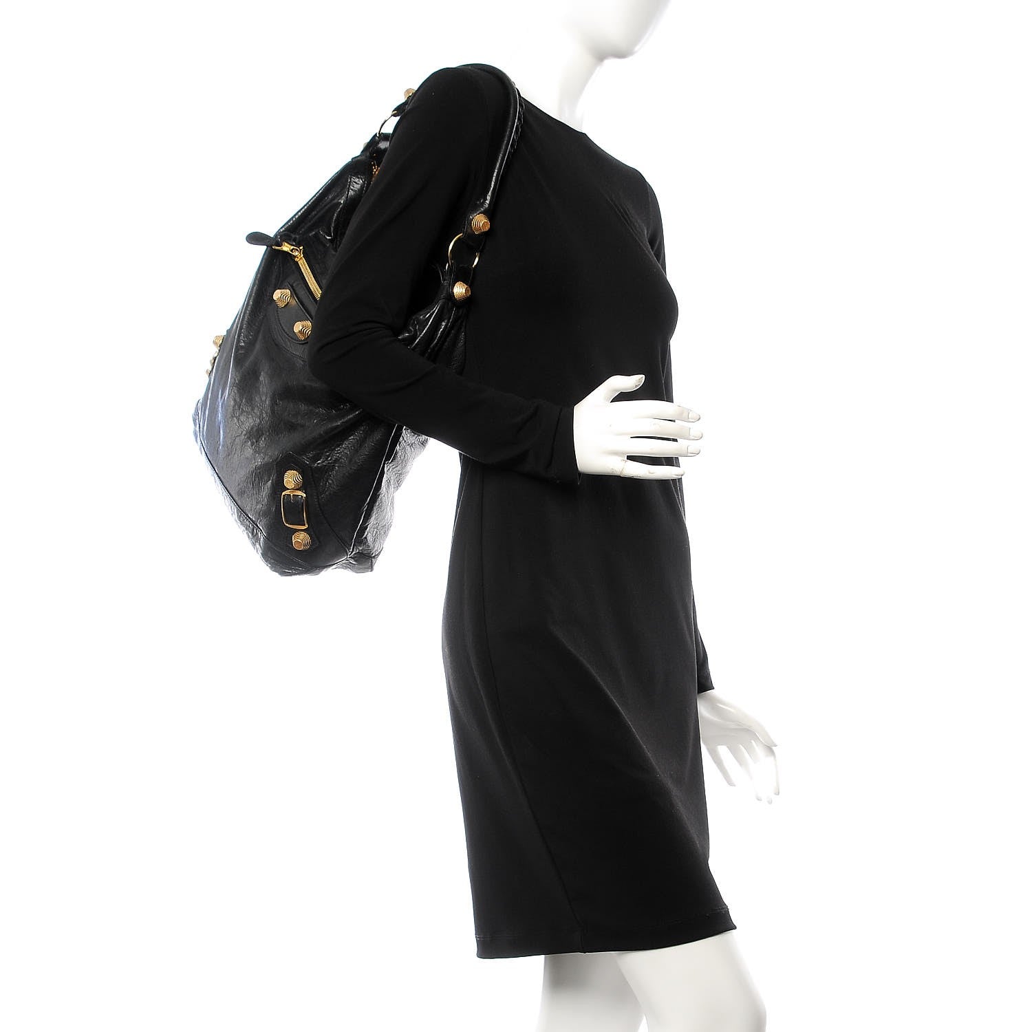 Balenciaga Chevre Giant 21 Gold Hardware Day Black 2 of 9