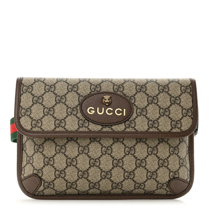 Gucci GG Supreme Monogram Neo Vintage Web Belt Bag Brown 1 of 11