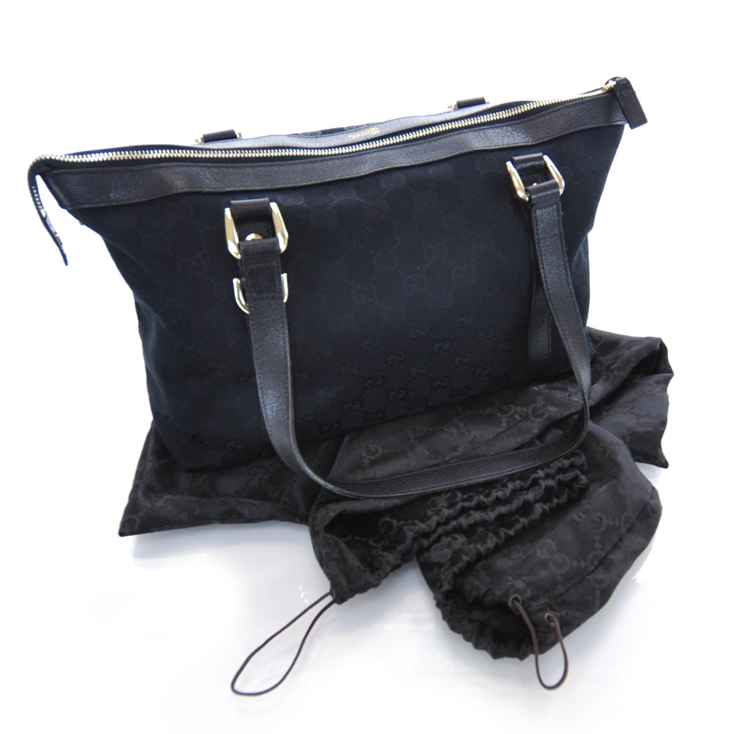 Gucci Monogram Abbey Medium Tote Black 3 of 12