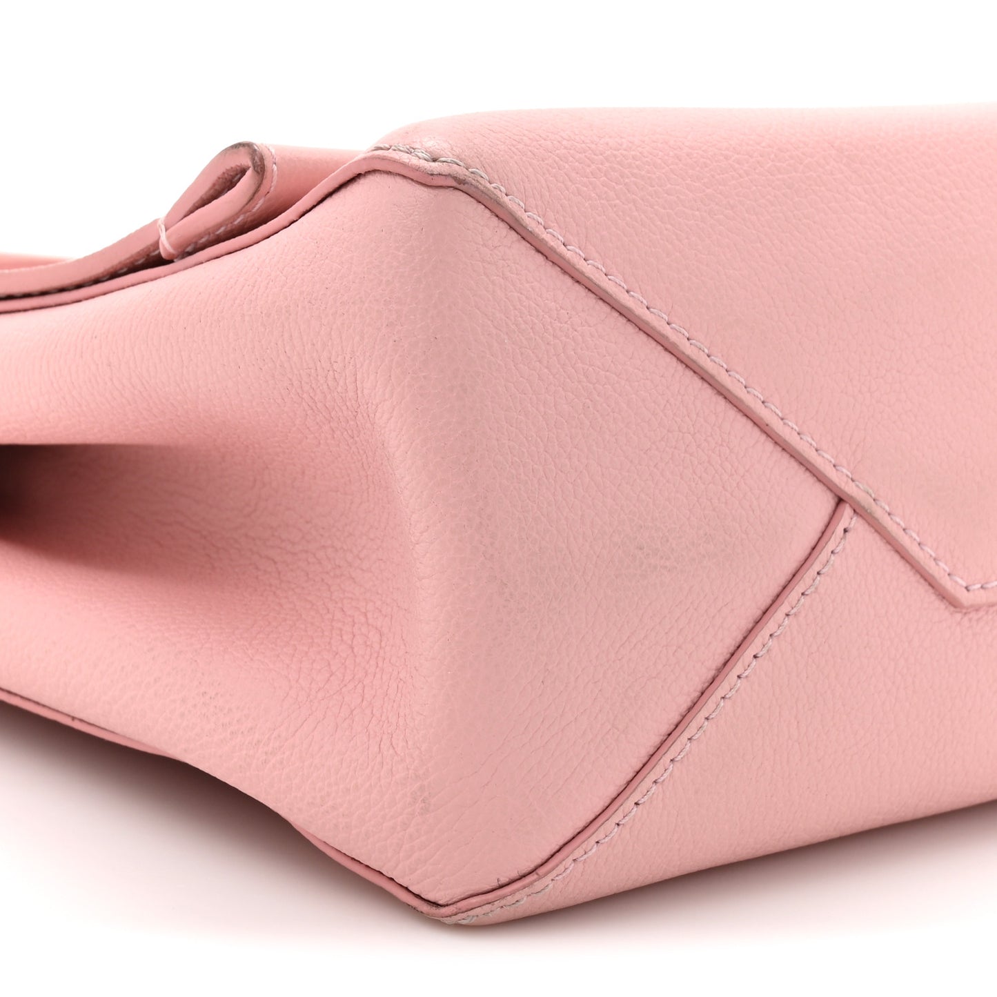 Soft Calfskin Lockme II Top Handle Rose Ballerine