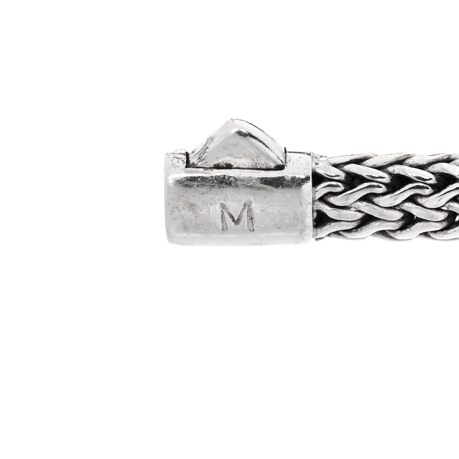 John Hardy Sterling Silver 18K Yellow Gold Diamond 4.75mm Classic Chain Bracelet 3 of 4