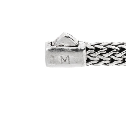 John Hardy Sterling Silver 18K Yellow Gold Diamond 4.75mm Classic Chain Bracelet 3 of 4