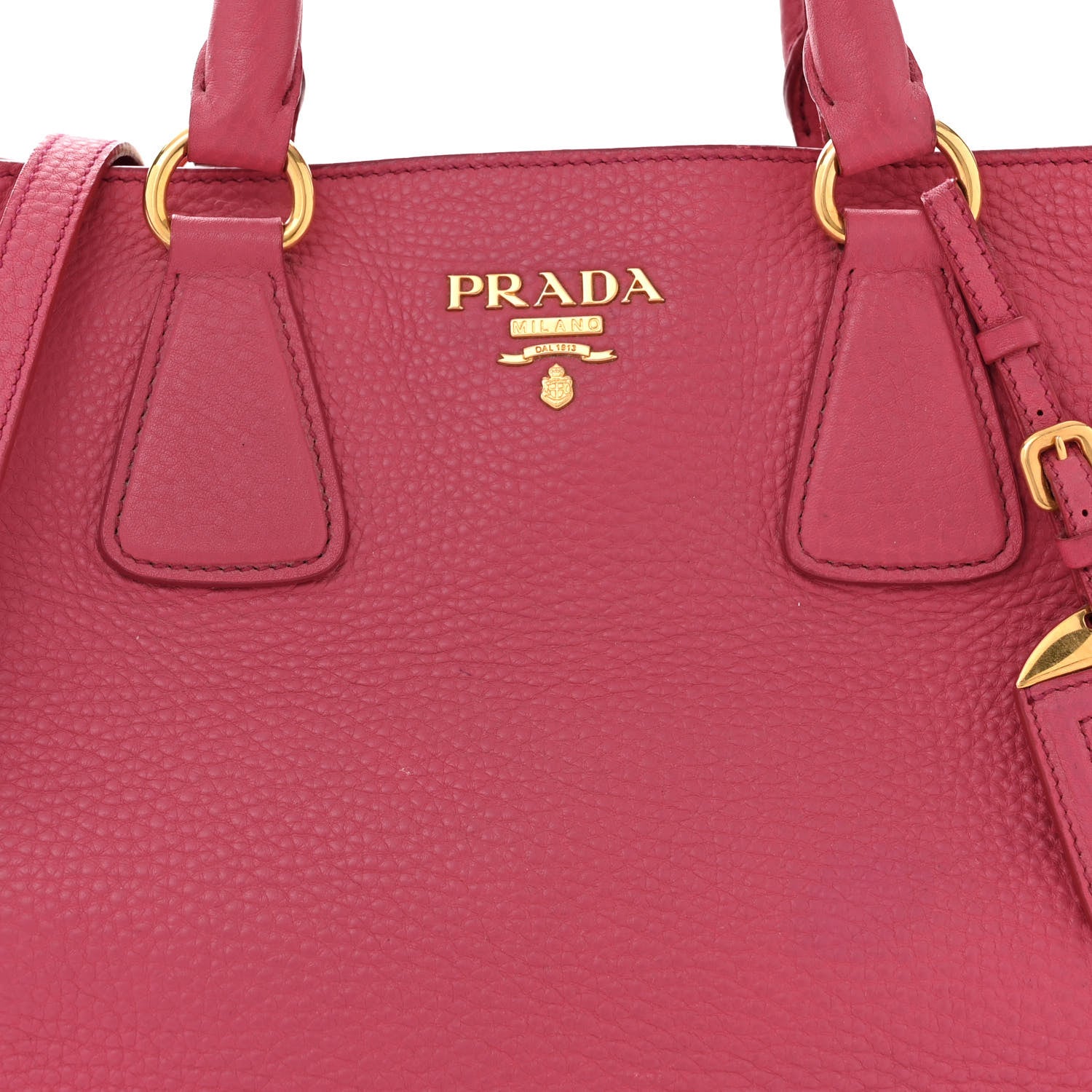 Prada Vitello Daino Tote Peonia 9 of 14