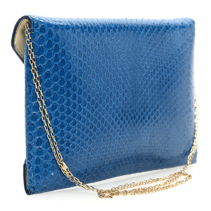 The Row Snakeskin Envelope Chain Clutch Water Drop 3 of 12
