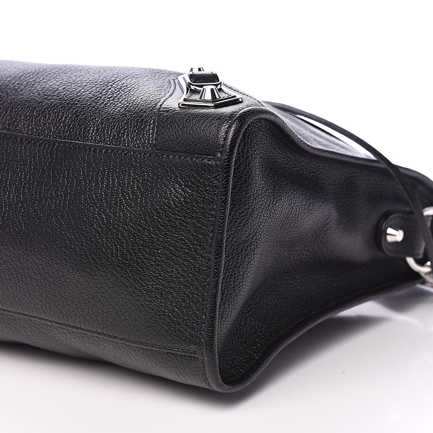 Balenciaga Chevre Silver Metallic Edge Hardware City Black 9 of 10