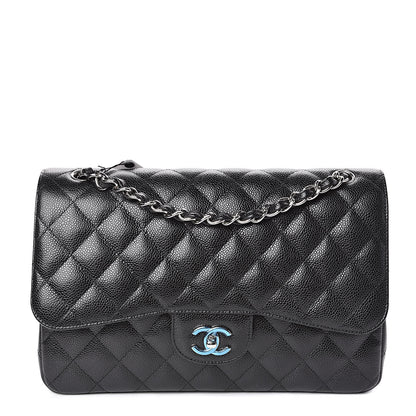 Chanel Caviar Quilted Jumbo Double Flap Black 1 of 11